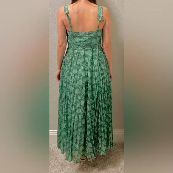 Dresses | Teal Green Medium Petite Dress With Tie Spaghetti Straps |  Poshmark